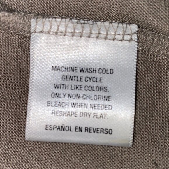 Style & Co Petite Beige Lightweight Open Front Cardigan PM Polyester Blend - Picture 4 of 4